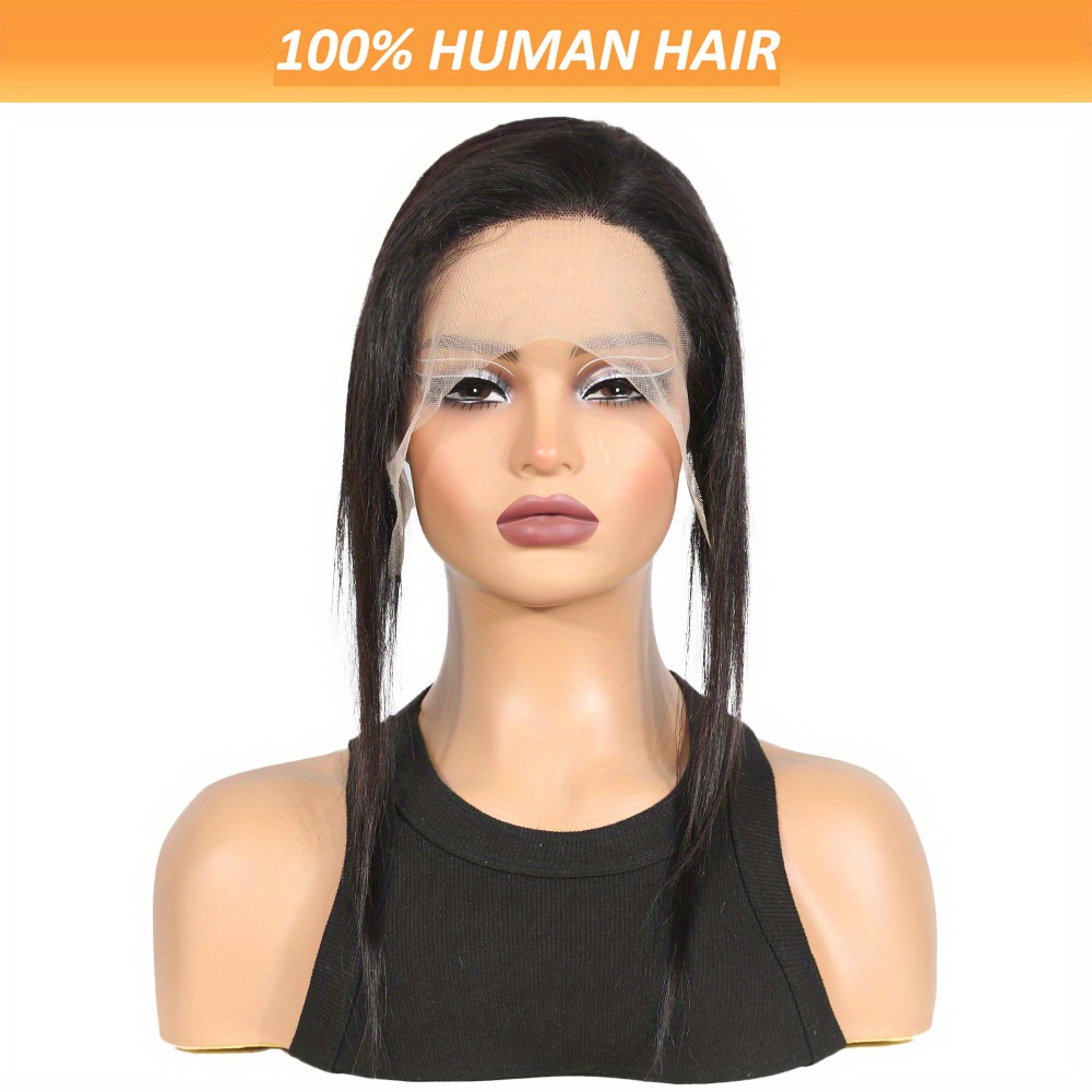 Human Hair Wigs - Cuffia per parrucca frontale diritta in