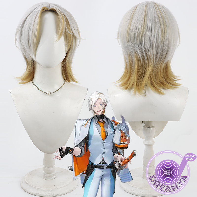 Synthetic Wigs - Parrucca cosplay Unji Touken Ranbu Grigio