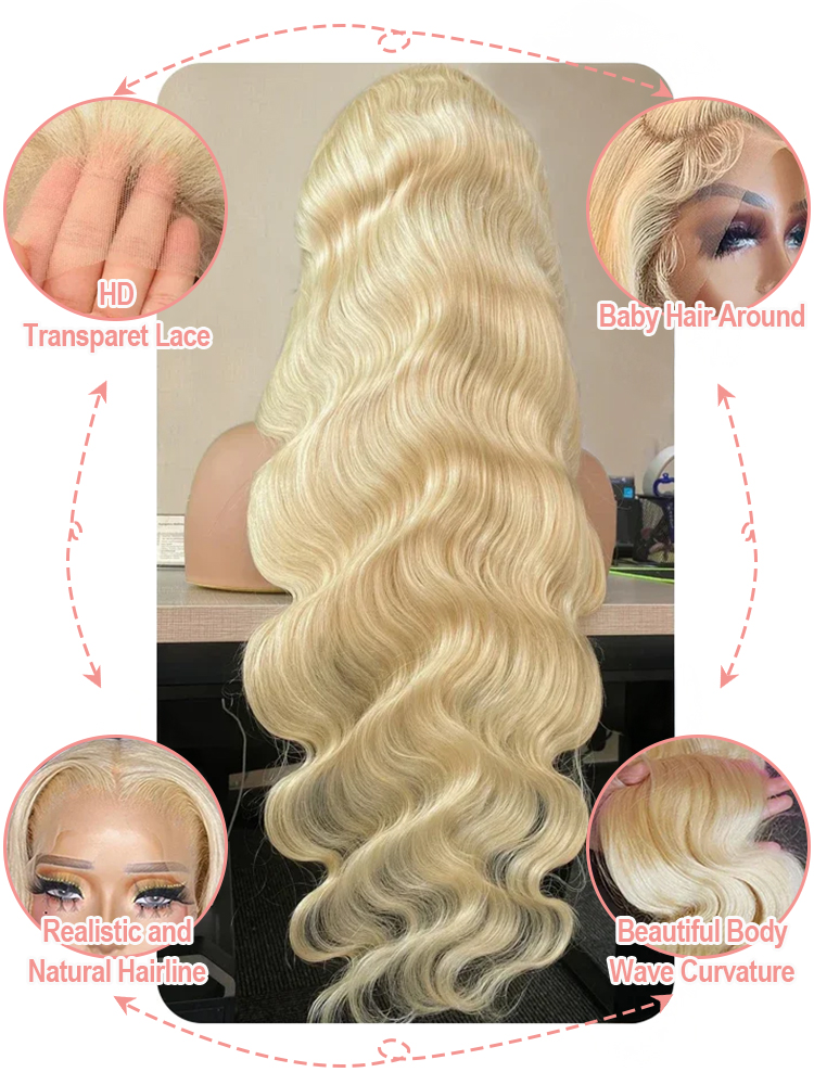 Parrucche in capelli umani con - 613 Blonde Body Wave Lace Front Wig recensione e prezzo