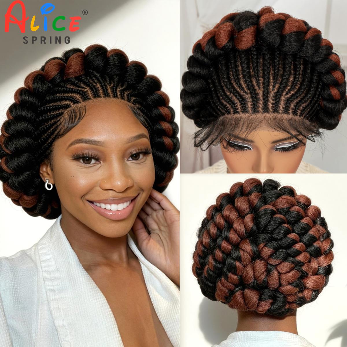 Parrucche intrecciate Cornrow  - Synthetic Braided Wigs For Black Women recensione e prezzo