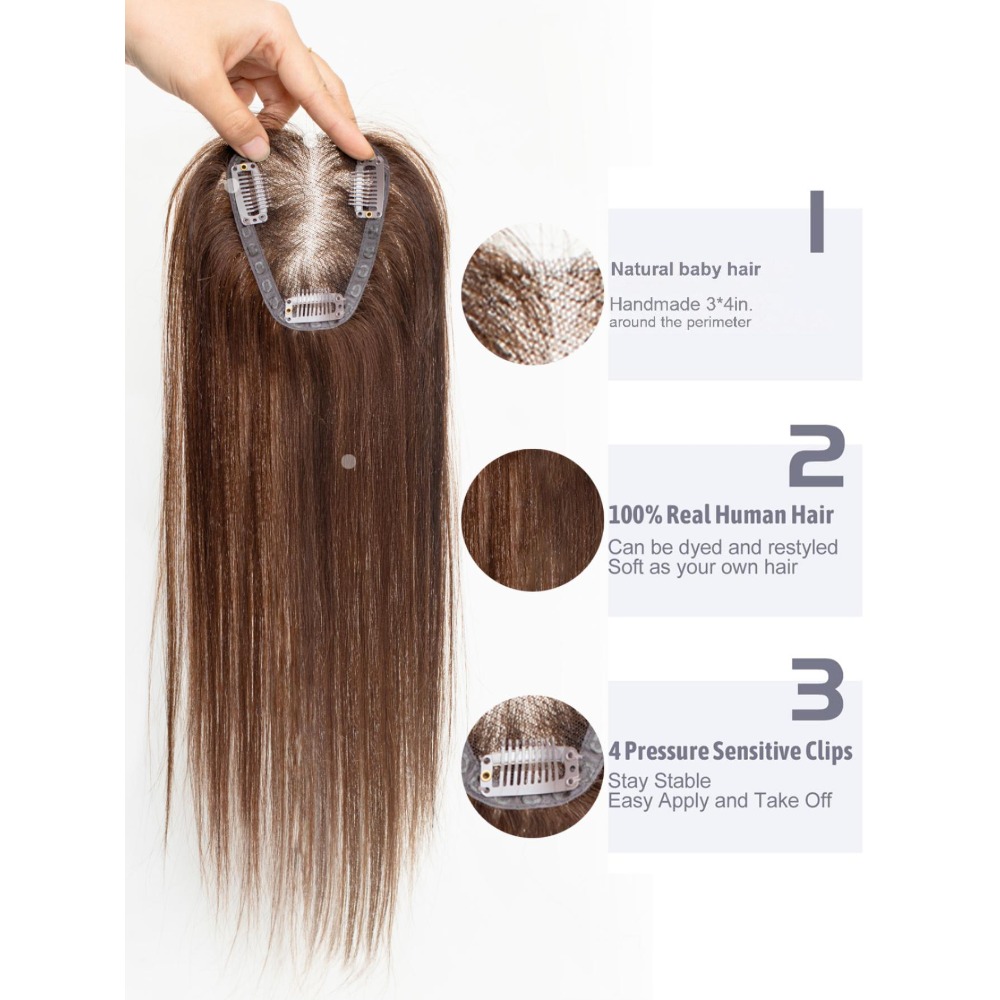 Toppers per capelli umani al 1 - Seamless Clip In Hair Extensions Human Hair recensione e prezzo