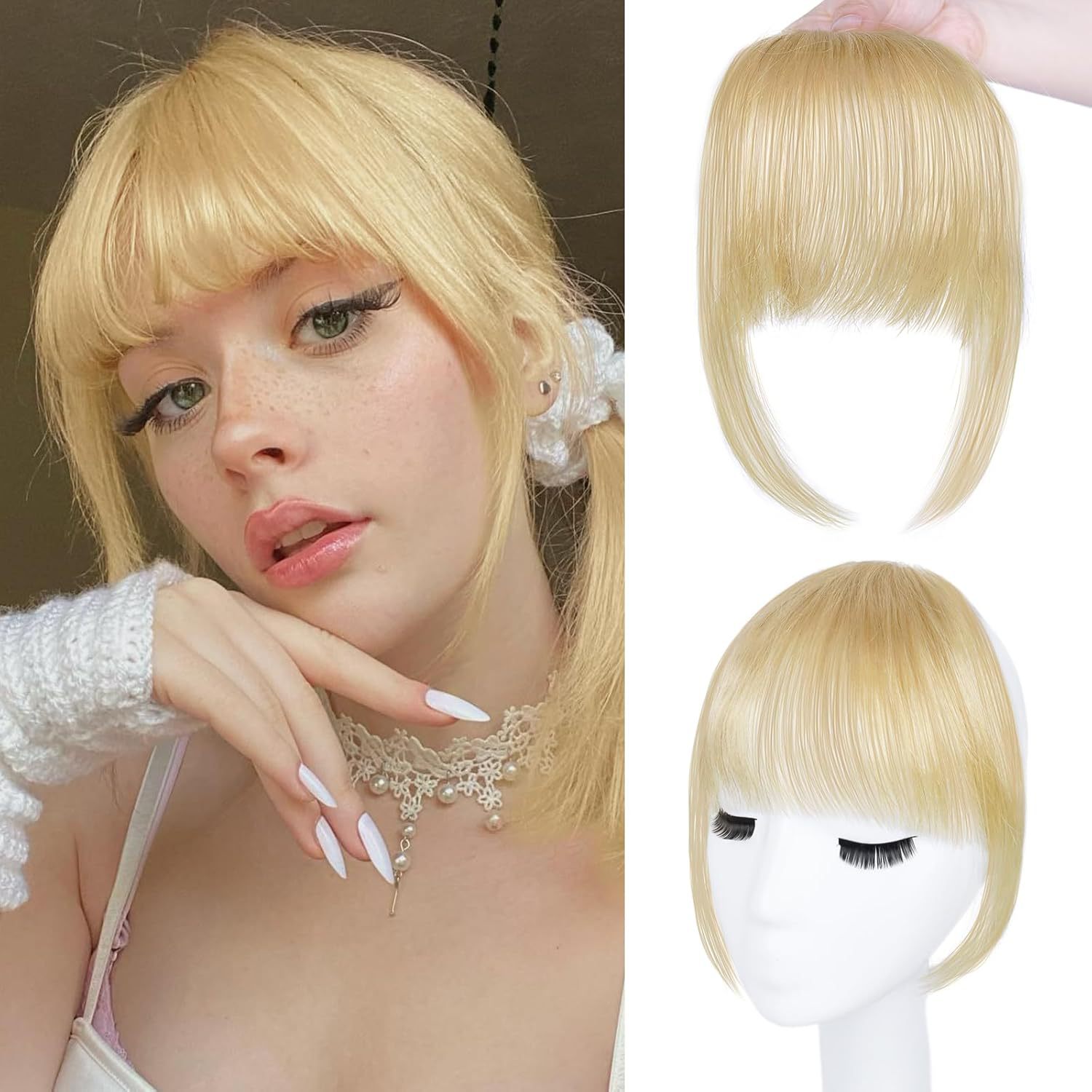 Frangia per capelli umani al 1 - Seamless Clip In Hair Extensions Human Hair recensione e prezzo