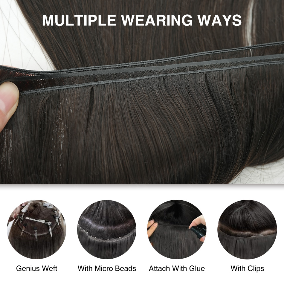 Pronto per la Spedizione: Geni - Invisible Tape In Extensions Real Hair recensione e prezzo