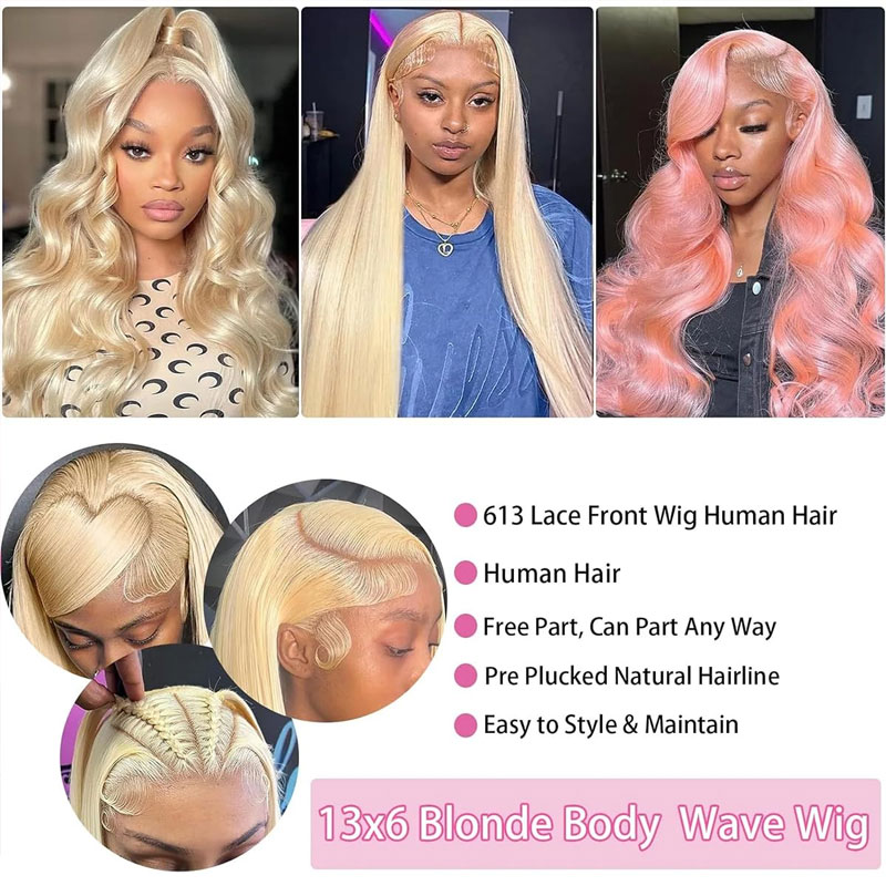 Parrucca con frontale in pizzo - 613 Blonde Body Wave Lace Front Wig recensione e prezzo